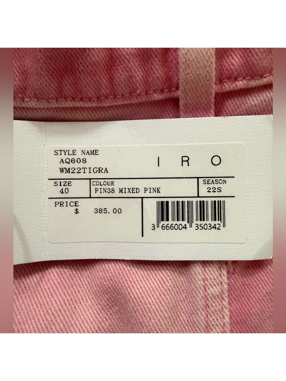 IRO Paris Tigra Faded High Waisted Pink Jeans - Picture 8 of 8